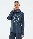 Dope Snuggle W Underställströja Dam 2X-Up Metal Blue