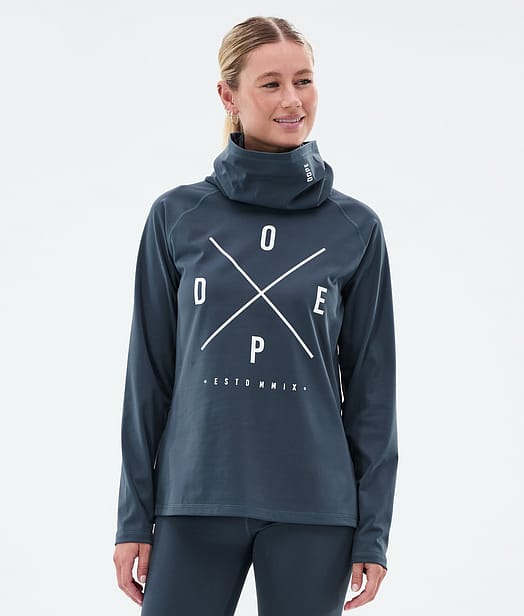 Dope Snuggle W Underställströja Dam 2X-Up Metal Blue