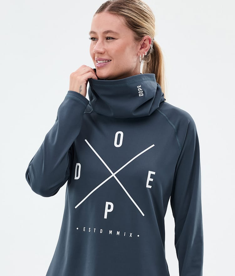 Dope Snuggle W Underställströja Dam 2X-Up Metal Blue, Bild 2 av 7