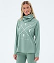 Dope Snuggle W Underställströja Dam 2X-Up Faded Green