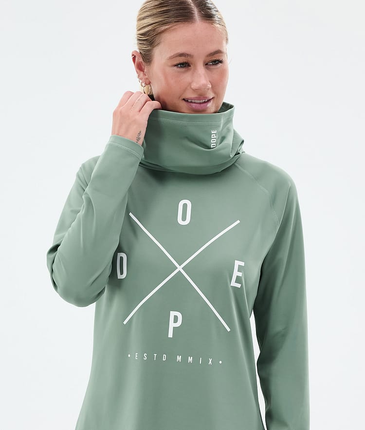 Dope Snuggle W Underställströja Dam 2X-Up Faded Green, Bild 2 av 7