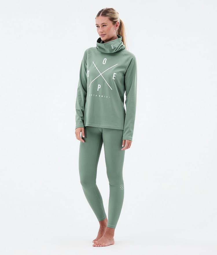 Dope Snuggle W Underställströja Dam 2X-Up Faded Green, Bild 3 av 7