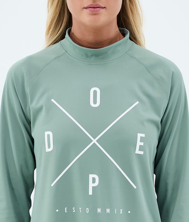 Dope Snuggle W Underställströja Dam 2X-Up Faded Green, Image 6 of 7