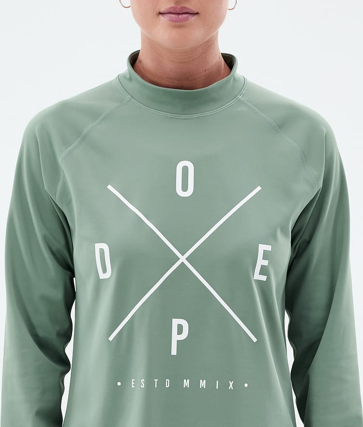 Dope Snuggle W Underställströja Dam 2X-Up Faded Green, Bild 6 av 7