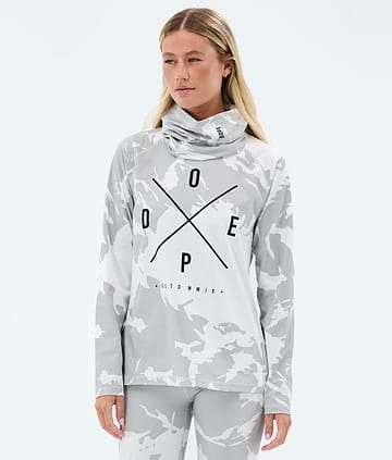 Dope Snuggle W Underställströja 2X-Up Grey Camo