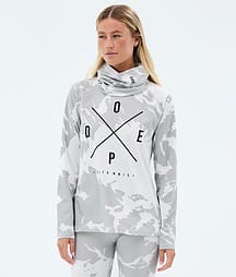 Dope Snuggle W Underställströja Dam 2X-Up Grey Camo
