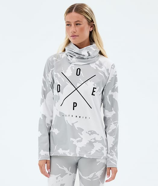Dope Snuggle W Underställströja Kvinna Grey Camo