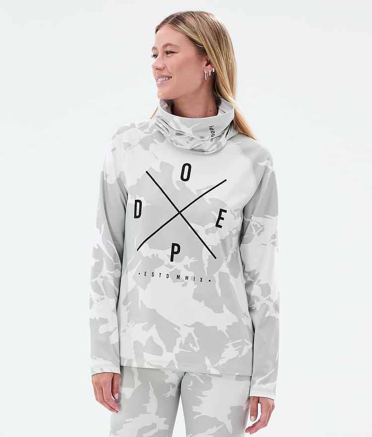 Dope Snuggle W Underställströja Dam 2X-Up Grey Camo, Bild 1 av 6