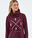 Dope Snuggle W Underställströja Dam 2X-Up Burgundy