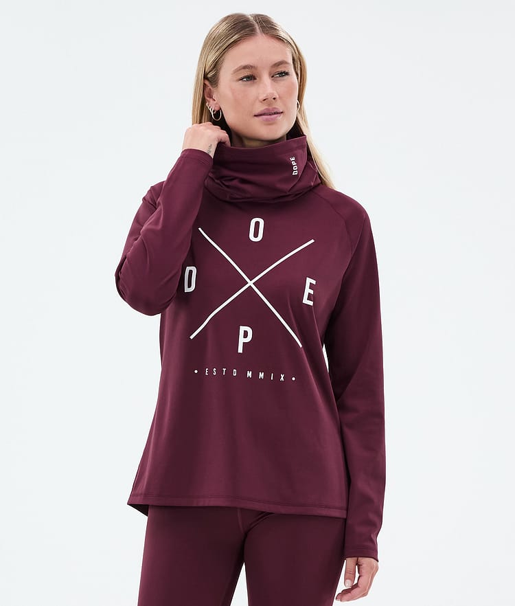 Dope Snuggle W Underställströja Dam 2X-Up Burgundy, Bild 1 av 7