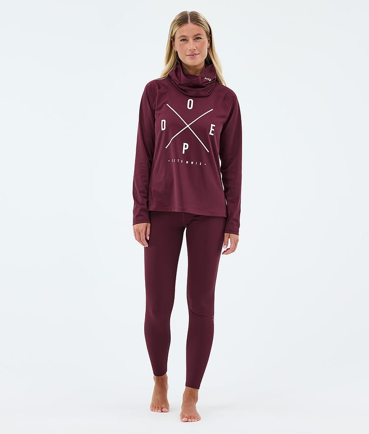 Dope Snuggle W Underställströja Dam 2X-Up Burgundy, Image 3 of 7