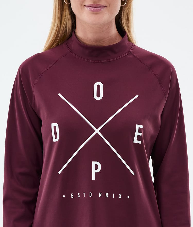 Dope Snuggle W Underställströja Dam 2X-Up Burgundy, Bild 6 av 7