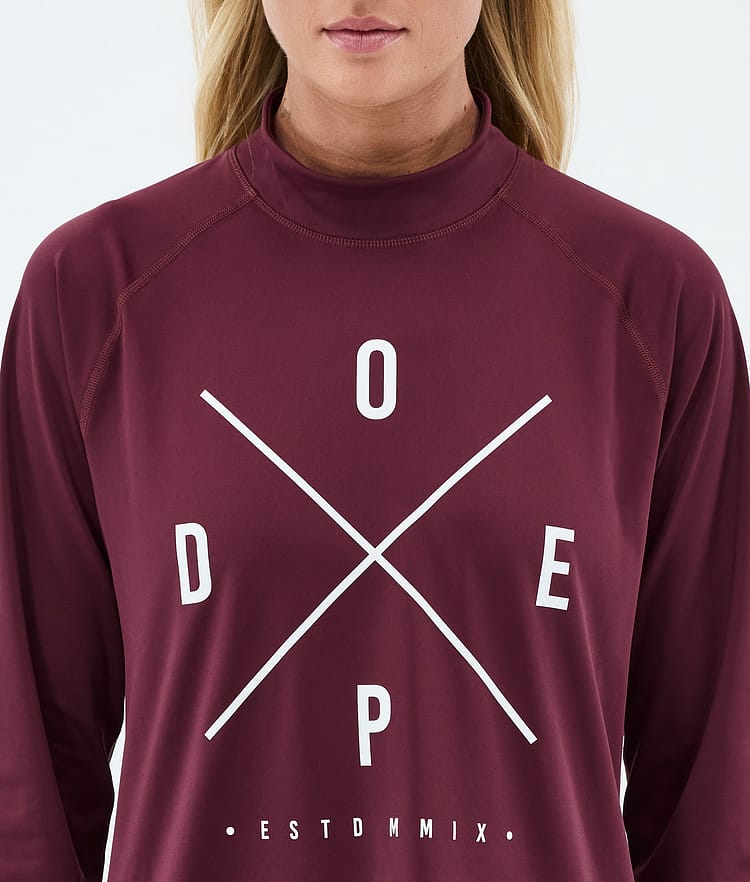 Dope Snuggle W Underställströja Dam 2X-Up Burgundy, Image 6 of 7