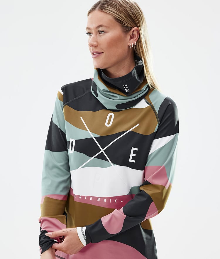 Dope Snuggle W Underställströja Dam 2X-Up Shards Gold Muted Pink, Image 2 of 7