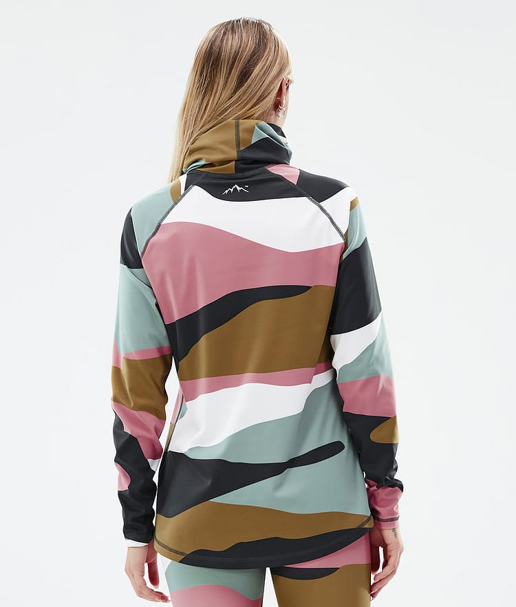 Dope Snuggle W Underställströja Dam 2X-Up Shards Gold Muted Pink, Image 5 of 7
