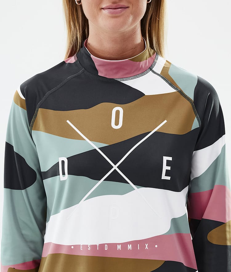 Dope Snuggle W Underställströja Dam 2X-Up Shards Gold Muted Pink, Image 6 of 7