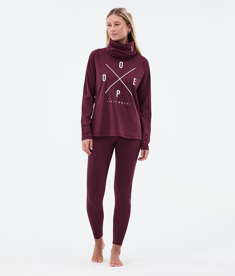 Dope Snuggle W Underställsbyxa Dam 2X-Up Burgundy, Bild 3 av 7