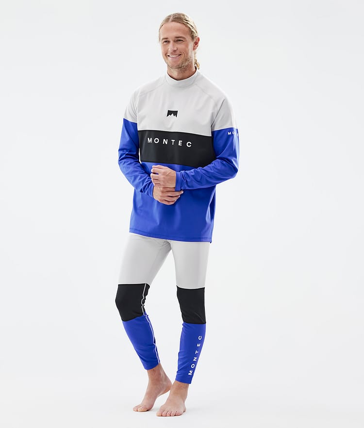 Montec Alpha Underställströja Herr Light Grey/Black/Cobalt Blue, Image 3 of 6