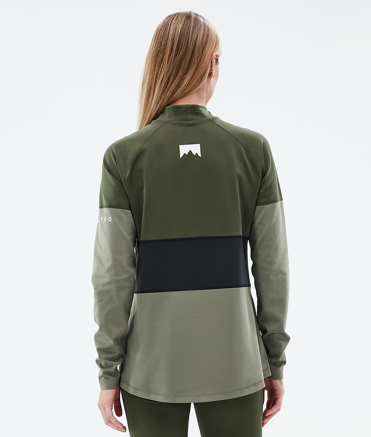 Montec Alpha W Underställströja Dam Olive Green/Black/Greenish, Bild 5 av 5