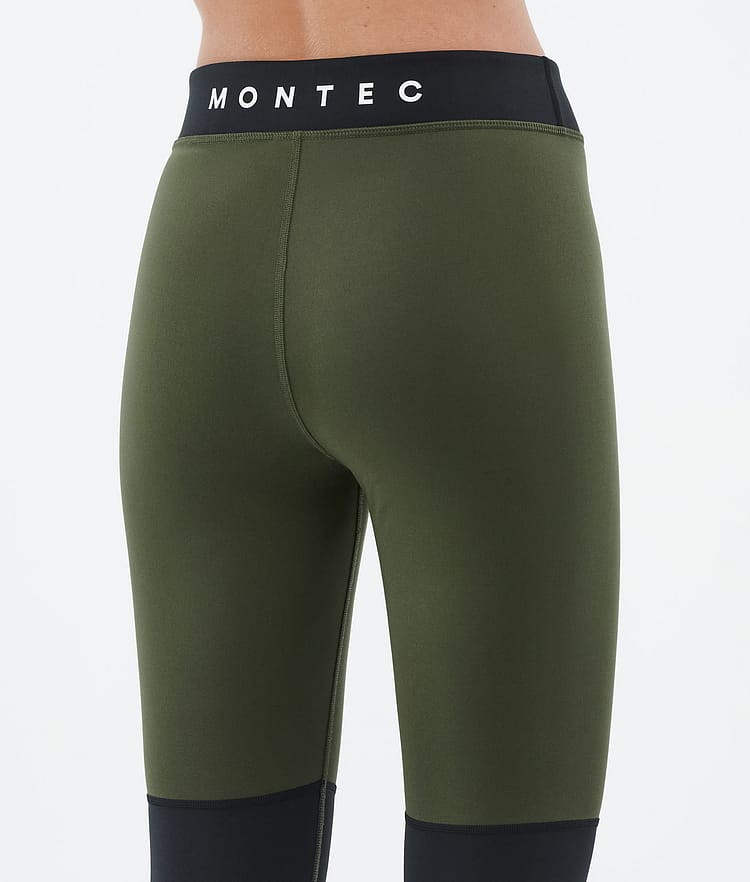 Montec Alpha W Underställsbyxa Dam Olive Green/Black/Greenish, Bild 6 av 7
