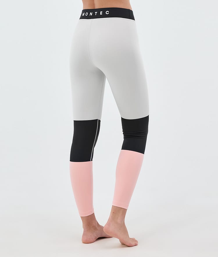 Montec Alpha W Underställsbyxa Dam Light Grey/Black/Soft Pink, Bild 2 av 7