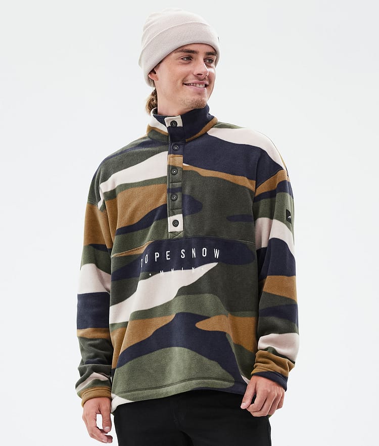 Dope Comfy Fleecetröja Herr Shards Gold Green, Bild 1 av 6