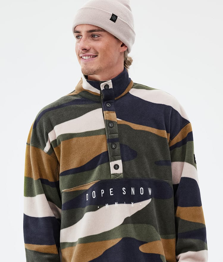 Dope Comfy Fleecetröja Herr Shards Gold Green, Bild 2 av 6