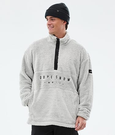 Dope Pile Fleecetröja Man Light Grey