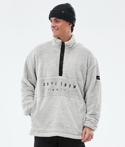 Dope Pile Fleecetröja Herr Light Grey