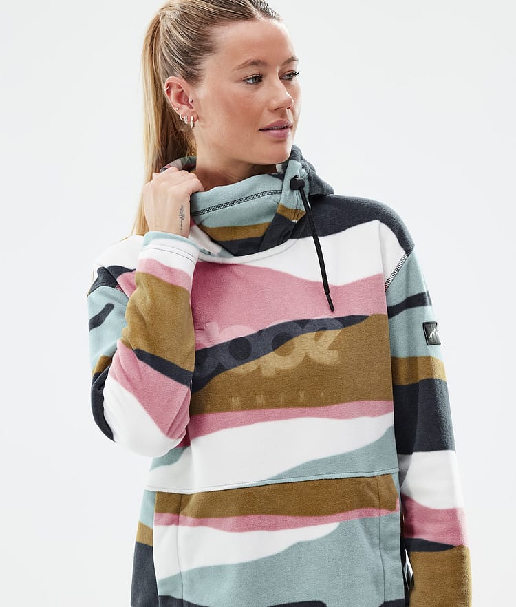 Dope Cozy II W Fleecehood Dam Shards Gold Muted Pink, Bild 2 av 7
