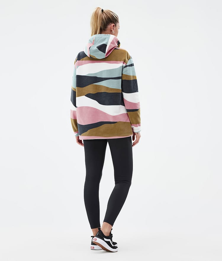 Dope Cozy II W Fleecehood Dam Shards Gold Muted Pink, Bild 4 av 7