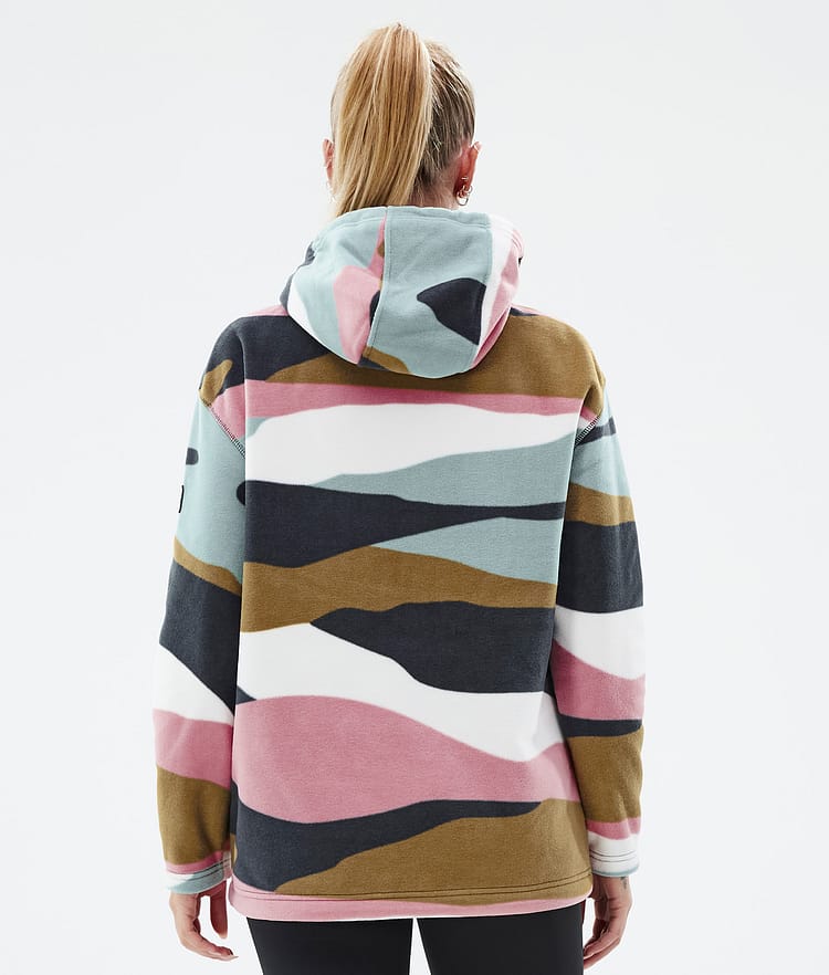 Dope Cozy II W Fleecehood Dam Shards Gold Muted Pink, Bild 6 av 7