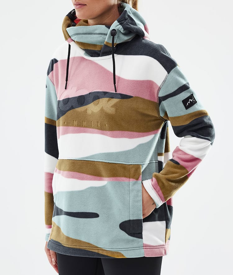 Dope Cozy II W Fleecehood Dam Shards Gold Muted Pink, Bild 7 av 7