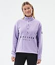 Dope Comfy W Fleecetröja Dam Faded Violet