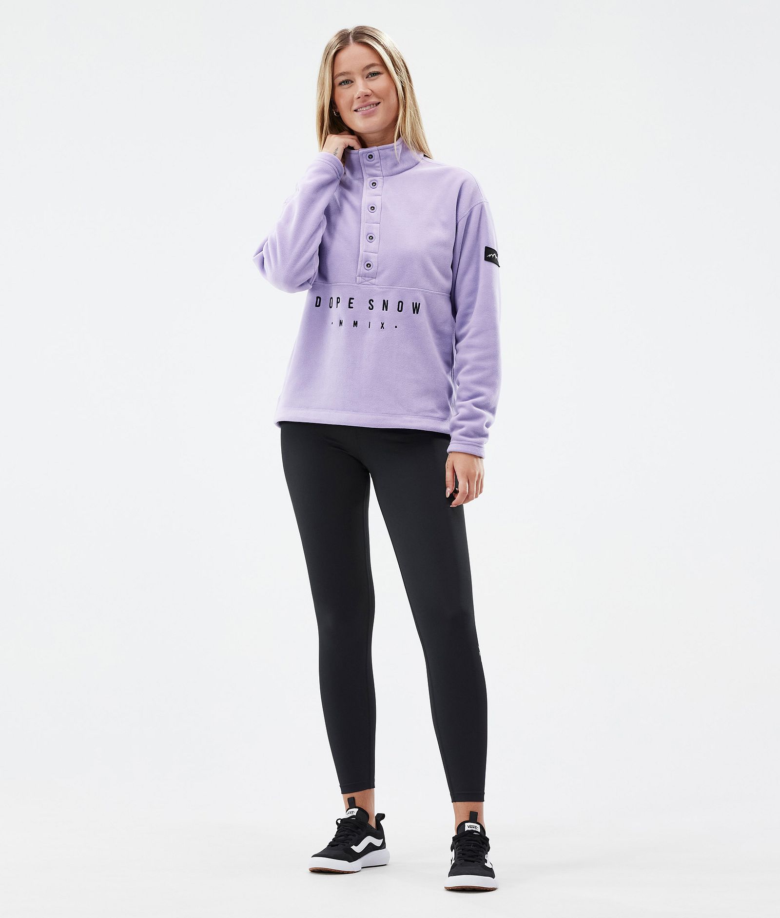 Dope Comfy W Fleecetröja Dam Faded Violet, Bild 3 av 6