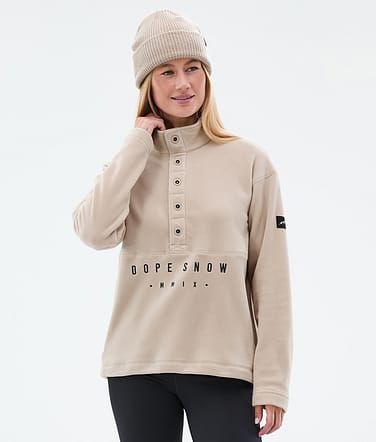 Dope Comfy W Fleecetröja Dam Sand