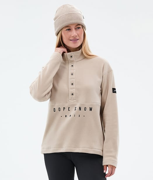 Dope Comfy W Fleecetröja Dam Sand