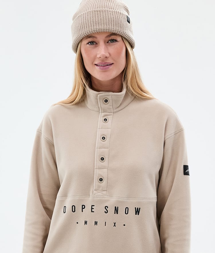 Dope Comfy W Fleecetröja Dam Sand, Bild 2 av 6