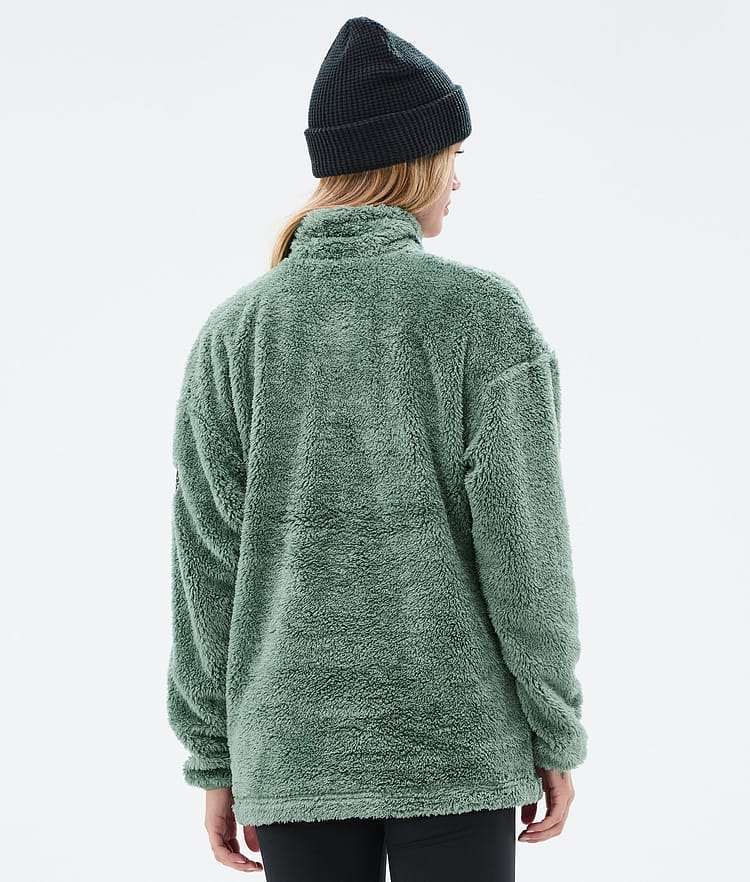 Dope Pile W Fleecetröja Dam Faded Green, Bild 6 av 7