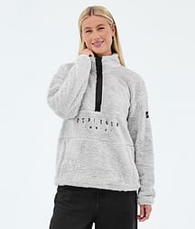 Dope Pile W Fleecetröja Dam Light Grey