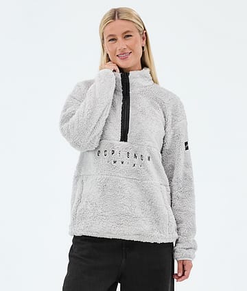 Dope Pile W Fleecetröja Light Grey