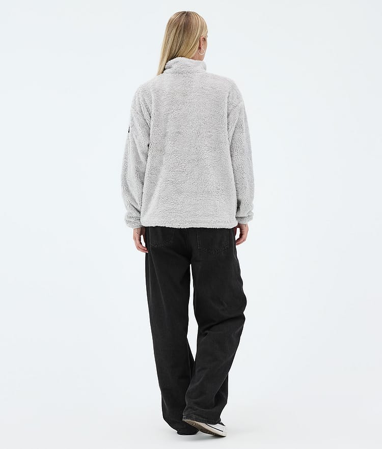 Dope Pile W Fleecetröja Dam Light Grey, Image 4 of 7