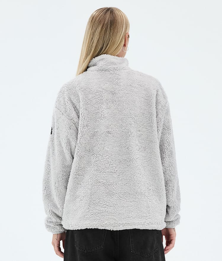 Dope Pile W Fleecetröja Dam Light Grey, Image 6 of 7