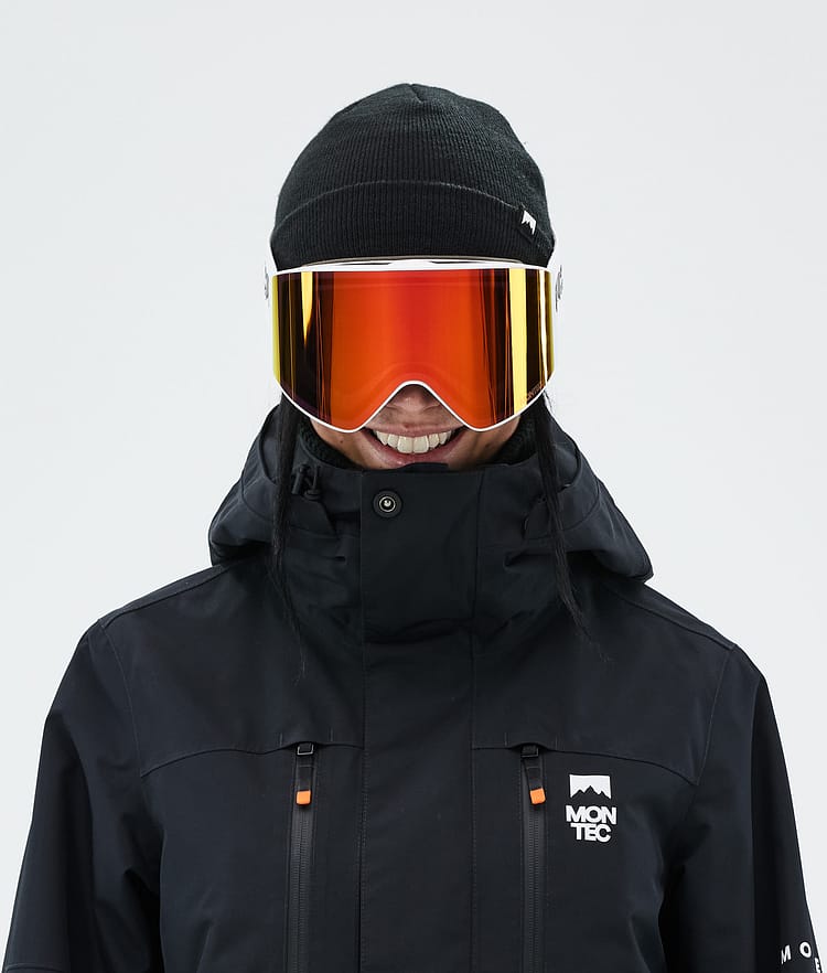 Montec Scope Skidglasögon White W/White Ruby Red Mirror, Bild 2 av 6