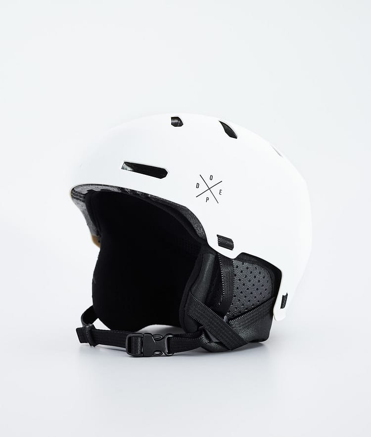 Dope Macon 2.0 MIPS Skidhjälm X-Up Matte White w/ Black