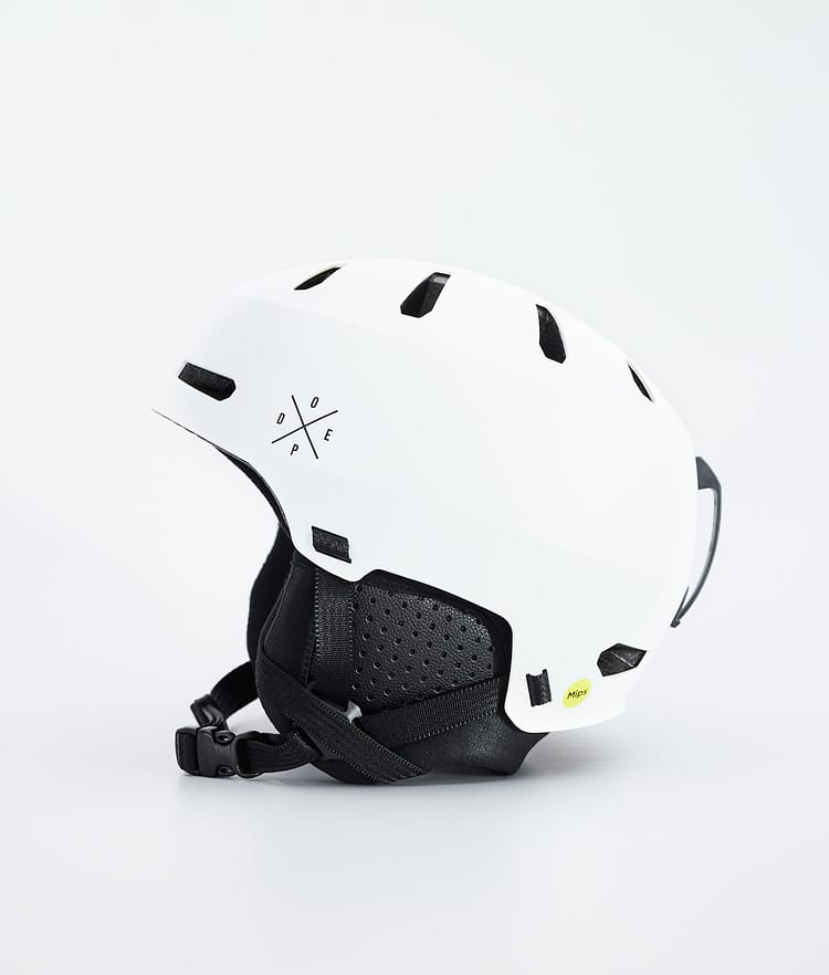 Dope Macon 2.0 MIPS Skidhjälm X-Up Matte White w/ Black