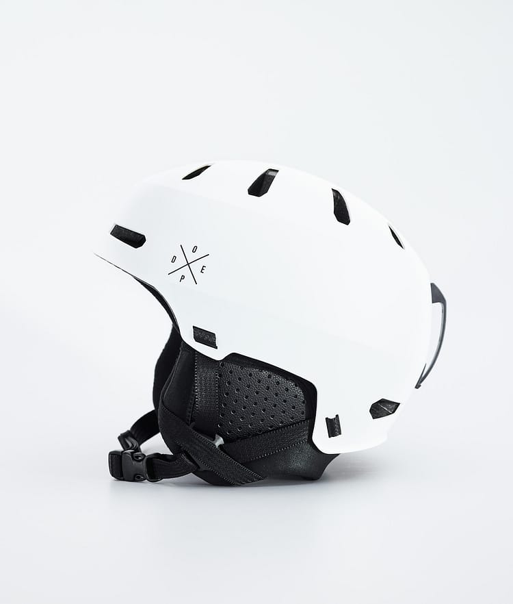 Dope Macon 2.0 Skidhjälm X-Up Matte White w/ Black, Bild 2 av 8