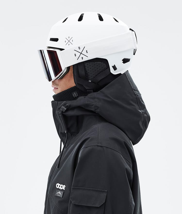 Dope Macon 2.0 Skidhjälm X-Up Matte White w/ Black, Bild 8 av 8