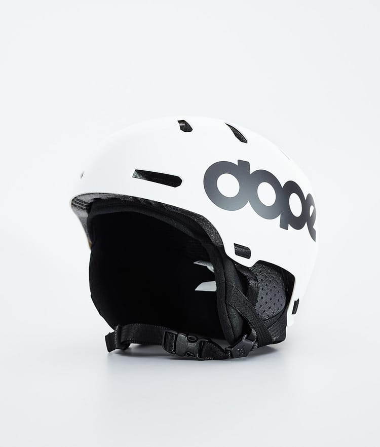 Dope Macon 2.0 Skidhjälm Classic Matte White w/ Black