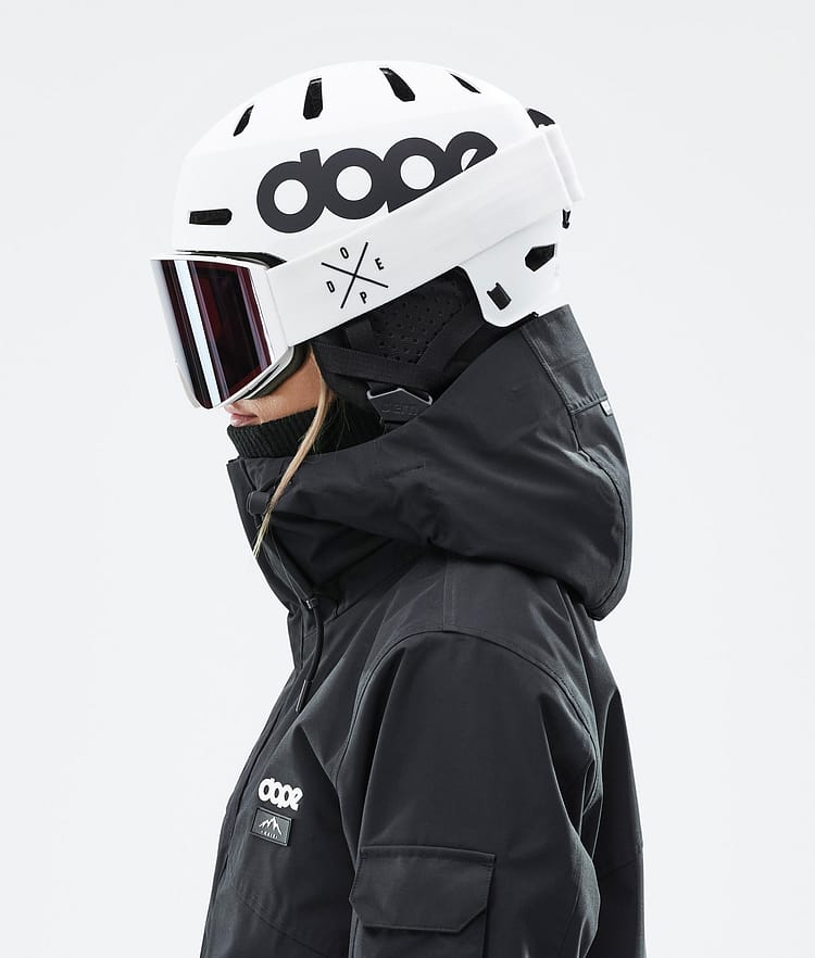 Dope Macon 2.0 Skidhjälm Classic Matte White w/ Black, Bild 6 av 8